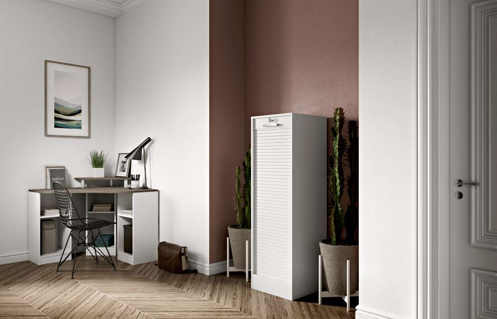 TEMAHOME - Corner Desk in White / Concrete Look - E1112A2198X00 veiw 6