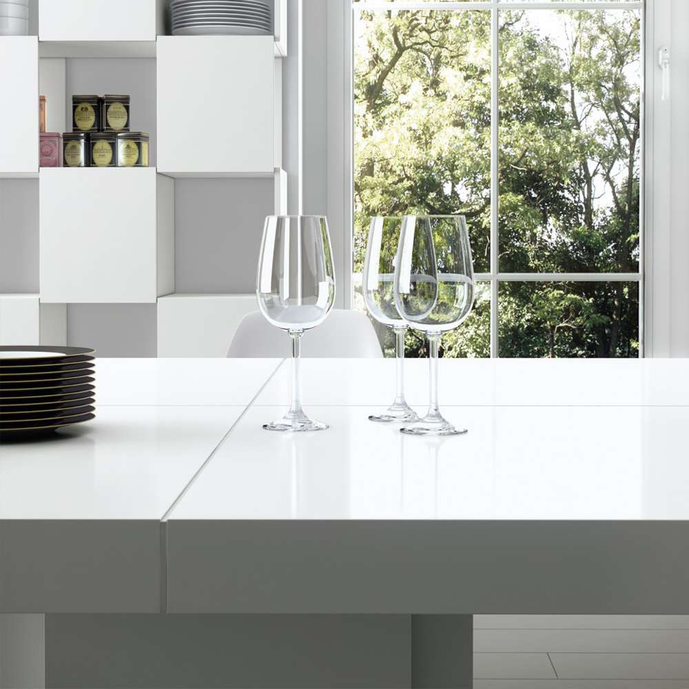TEMAHOME - Dusk 51in Dining Table in High Gloss White - 9500612602 veiw 7