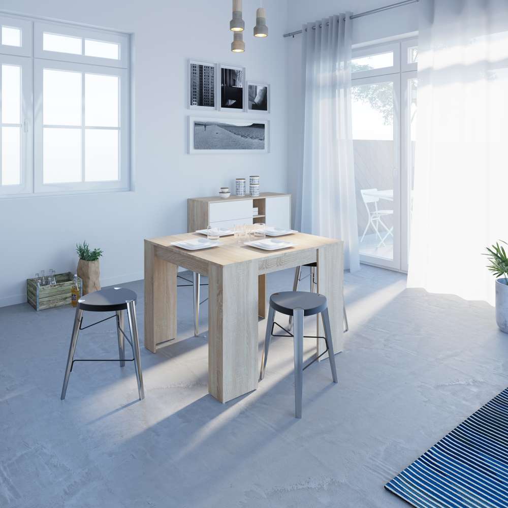 TEMAHOME - Elastic Expandable Console Table in Natural Oak Color - E2070A3400X00 veiw 8