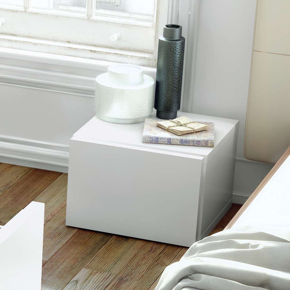 TEMAHOME - Float Night Stand with 1 Drawer in Pure White - 9000759642 veiw 4