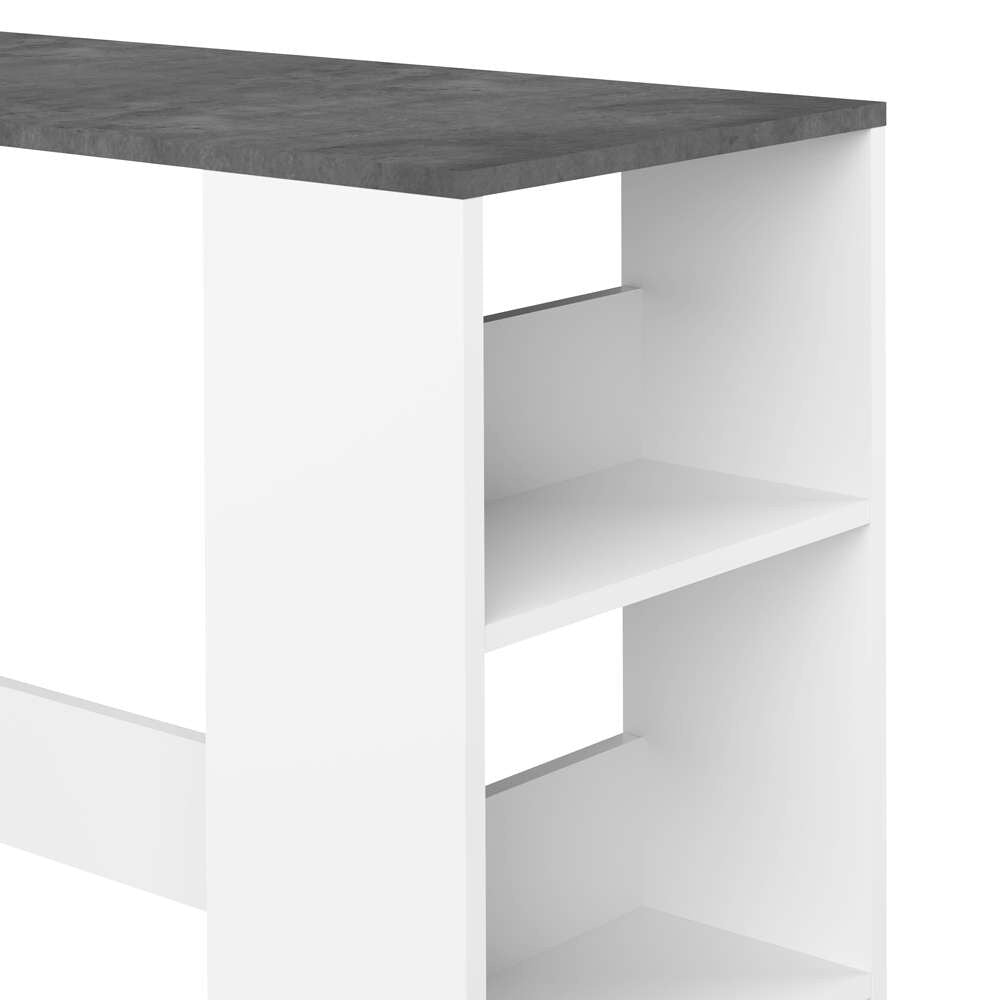 TEMAHOME - Gavarnie Bar Table in White / Concrete Look - E8088A2198X00 veiw 5