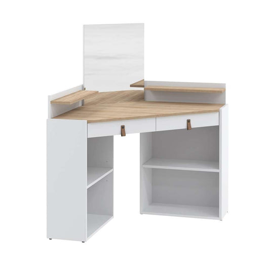 TEMAHOME - Gloss Vanity Unit in White / Natural Oak Color - X2076X2134A42 veiw 2
