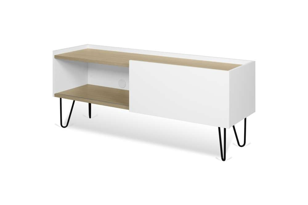 TEMAHOME - Nina Tv Table in Light Oak / Pure White / Black - 9003639555 veiw 5