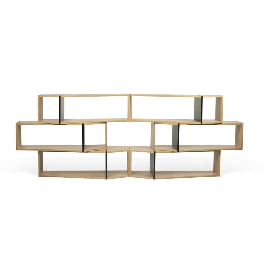 TEMAHOME - One Module Bookcase in Oak / Pure Black - 9500320064 veiw 1