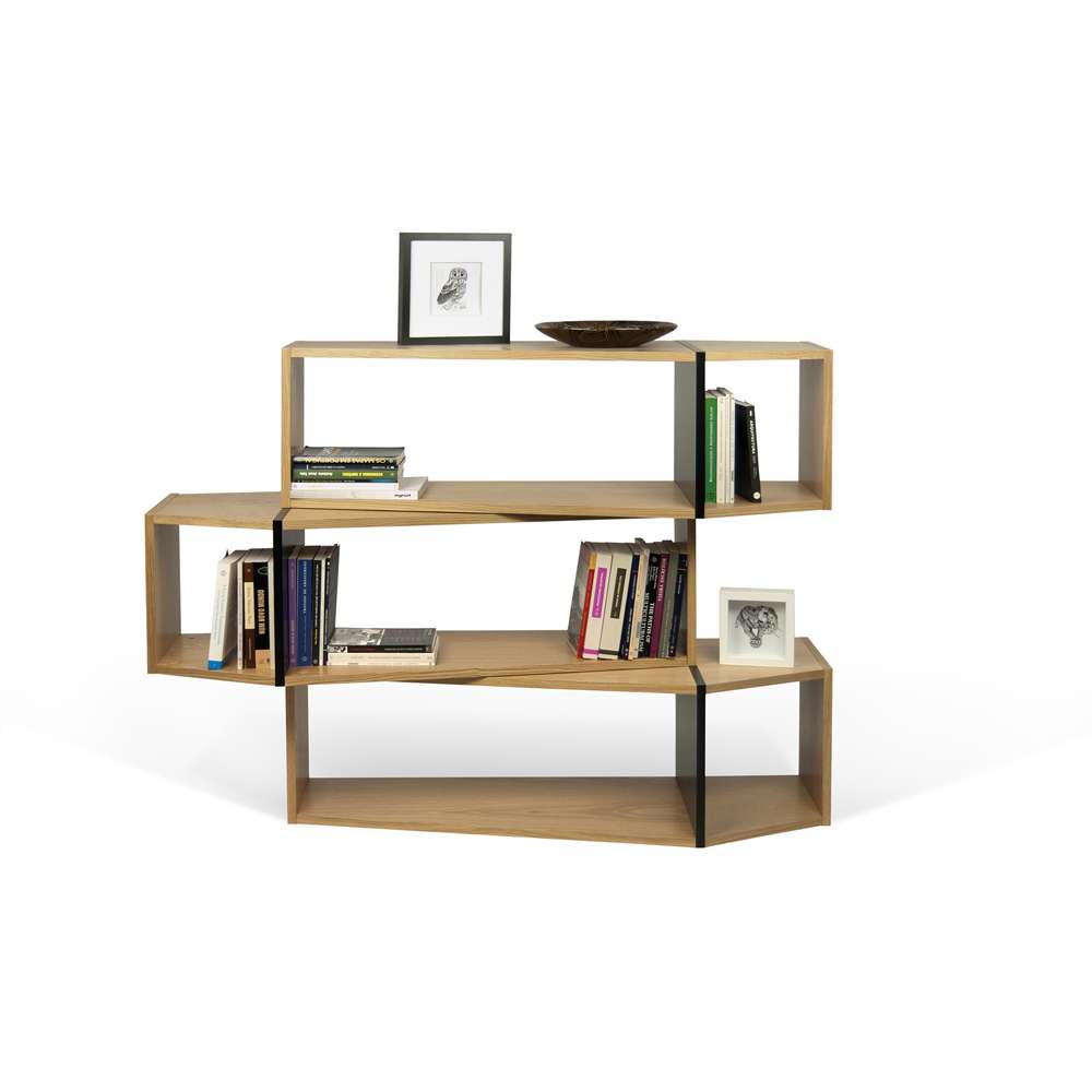 TEMAHOME - One Module Bookcase in Oak / Pure Black - 9500320026 veiw 1