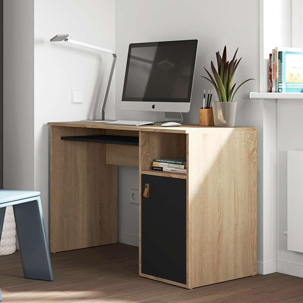 TEMAHOME - Oxford Desk in Black / Oak Color - E1202A0776A42 veiw 6