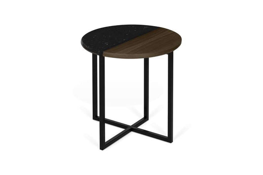 TEMAHOME - Sonata Side Table in Black Marble / Walnut - 9003629211 veiw 2