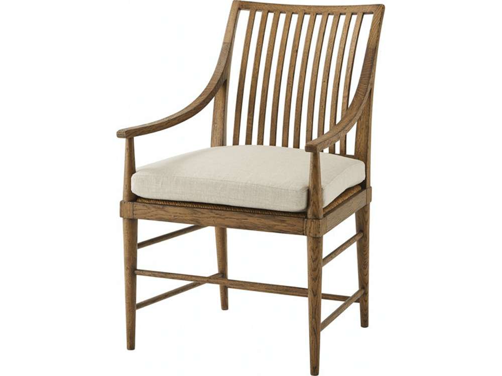 Theodore Alexander - Nova Dining Arm Chair III in Dawn Finish (Set of 2) - TAS41025-1BUS veiw 1