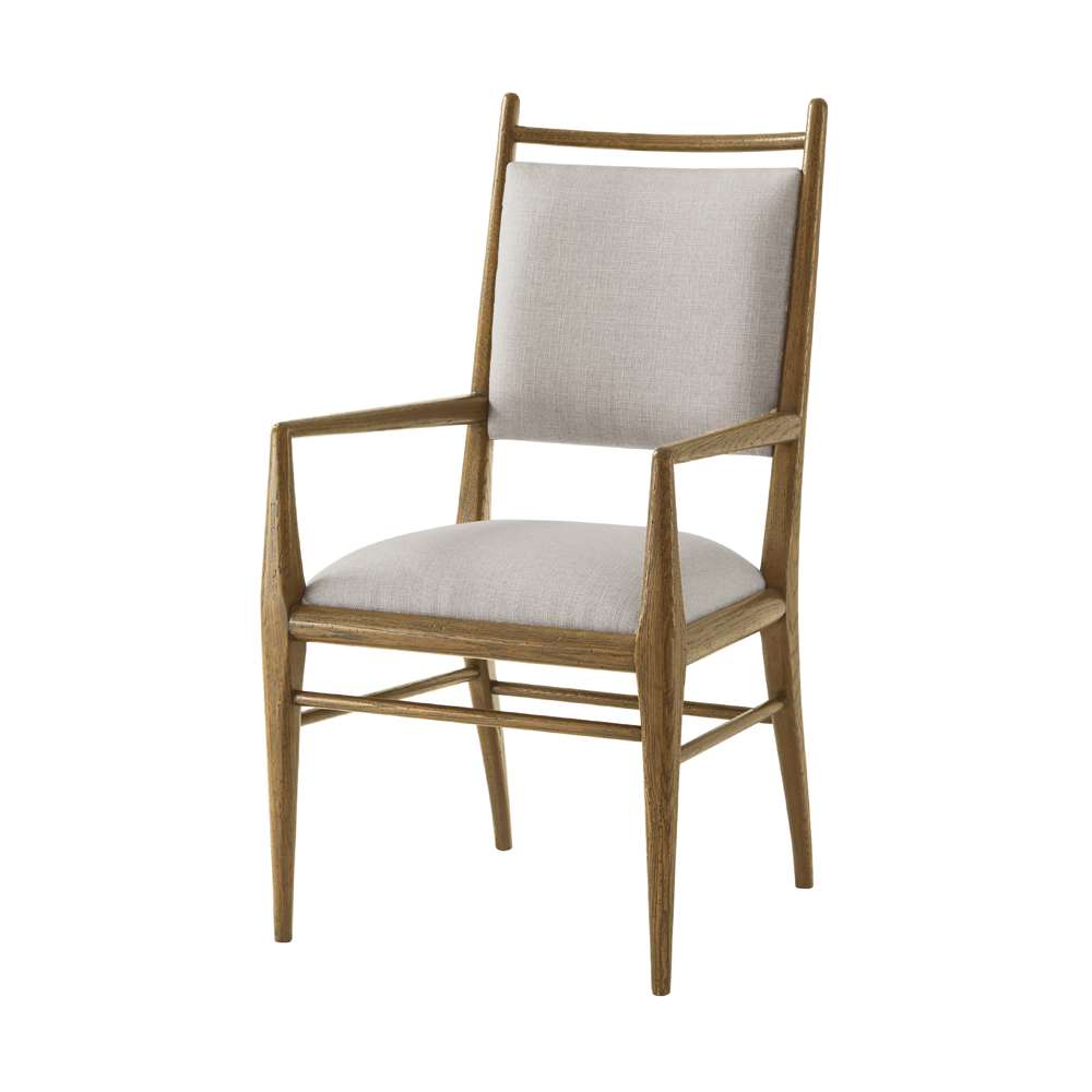 Theodore Alexander - Nova Dining Arm Chair II in Dawn Finish (Set of 2) - TAS41024-1BYB veiw 1