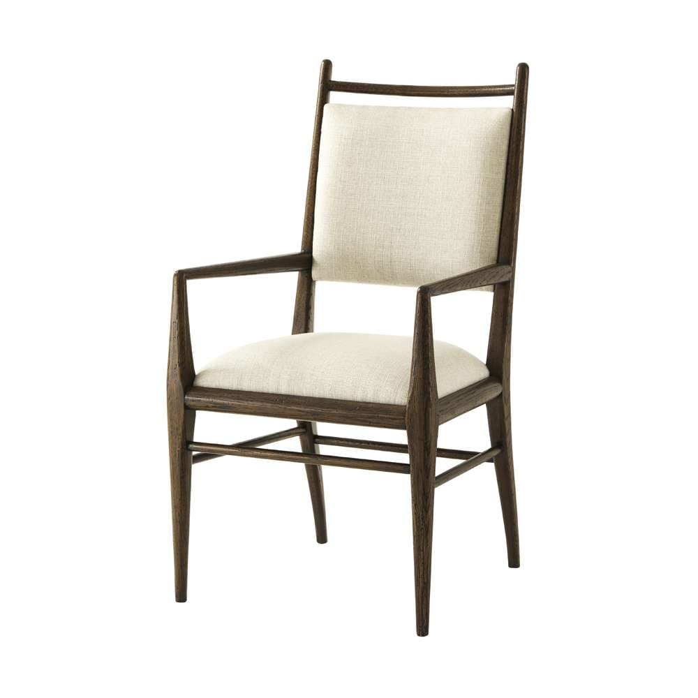 Theodore Alexander - Nova Dining Arm Chair II in Dusk Finish (Set of 2) - TAS41024-1BUU veiw 1