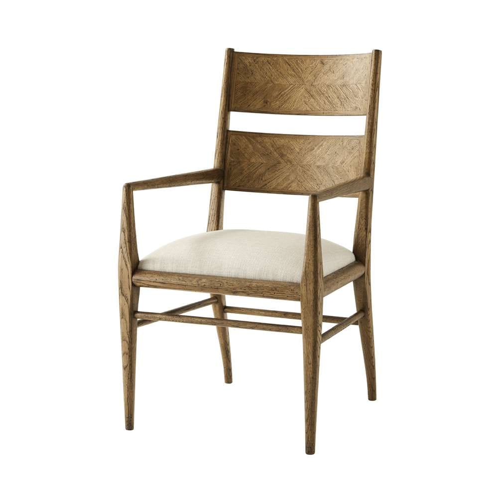 Theodore Alexander - Nova Dining Arm Chair in Dawn Finish (Set of 2) - TAS41023-1BUS veiw 1