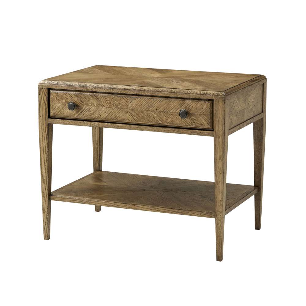 Theodore Alexander - Nova Drawer Side Table in Dawn Finish - TAS50081-C253 veiw 1