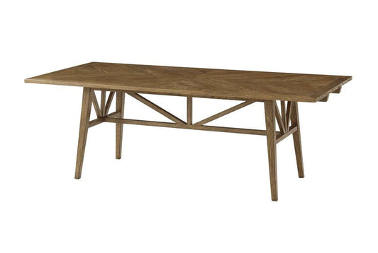 Theodore Alexander - Nova Extending Dining Table in Dawn Finish - TAS54082-C253 veiw 2