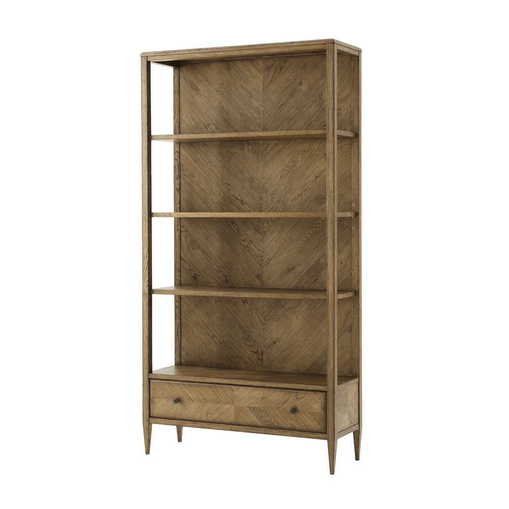 Theodore Alexander - Nova Open Bookcase in Dawn Finish - TAS63010-C253 veiw 1