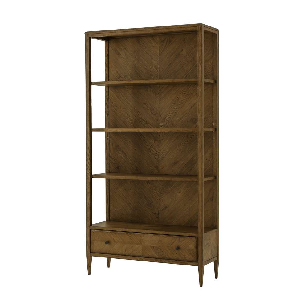 Theodore Alexander - Nova Open Bookcase in Dusk Finish - TAS63010-C254 veiw 1