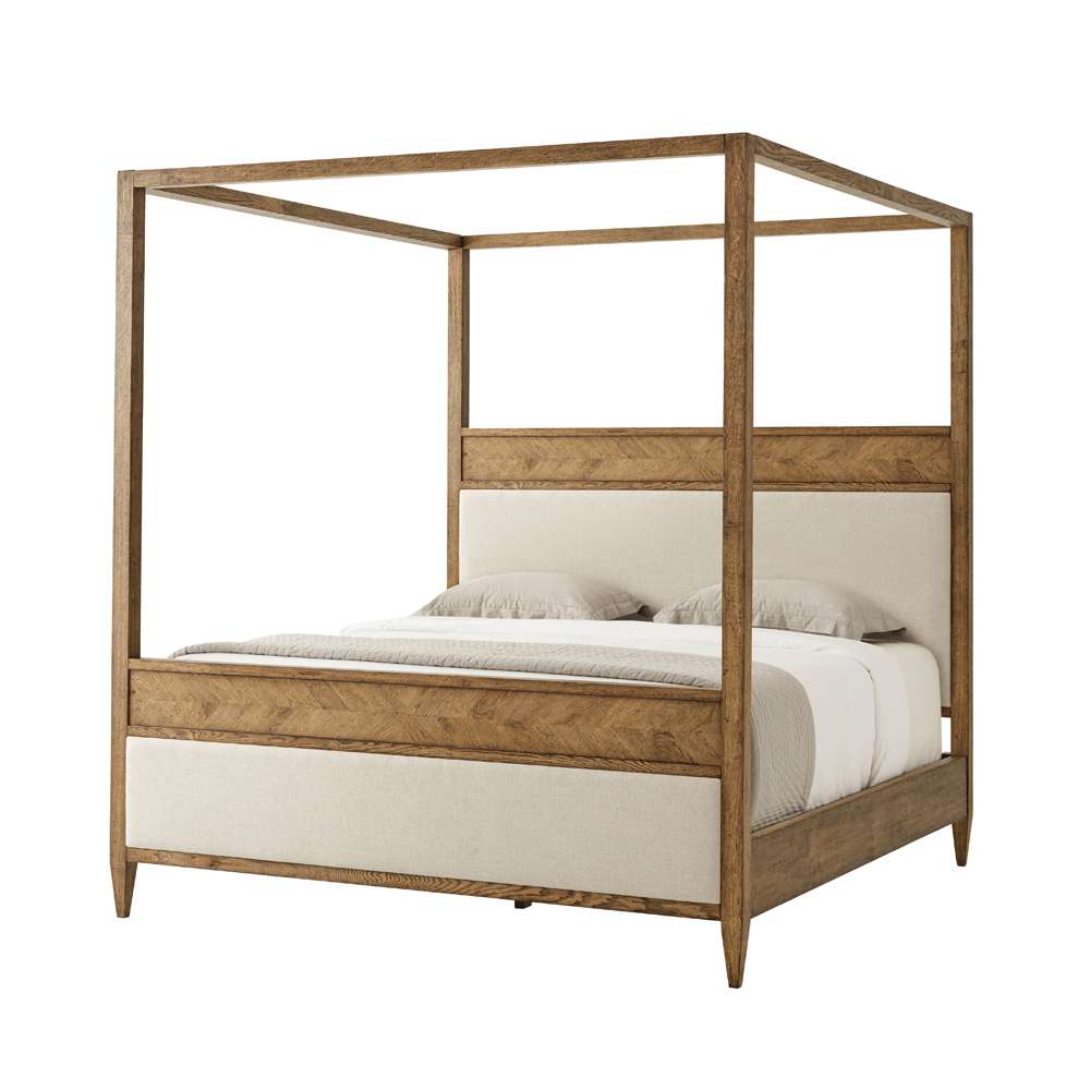 Theodore Alexander - Nova Canopy US King Bed in Dawn Finish - TAS83025-1BUS veiw 1