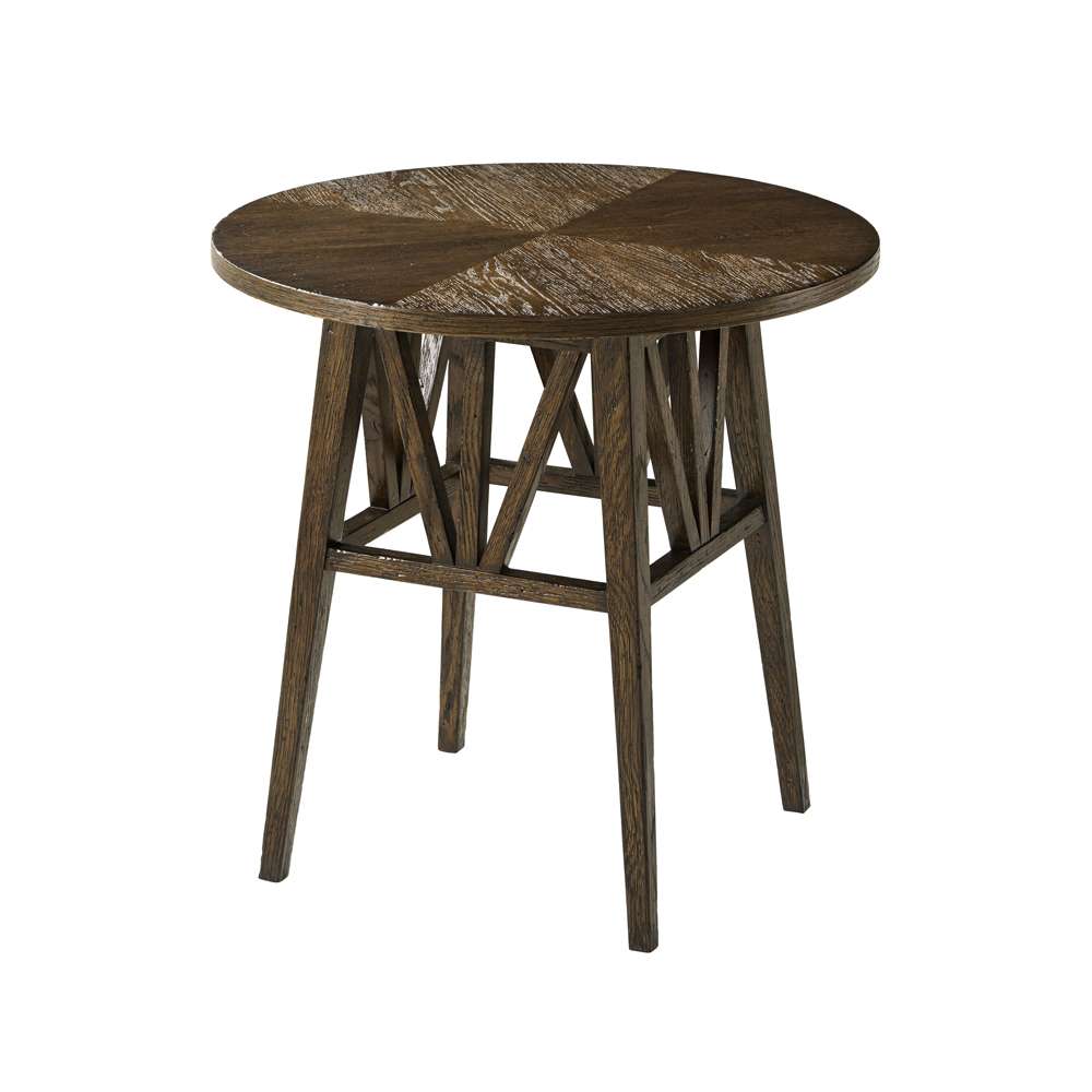 Theodore Alexander - Nova Round Side Table in Dusk Finish - TAS50078-C254 veiw 1