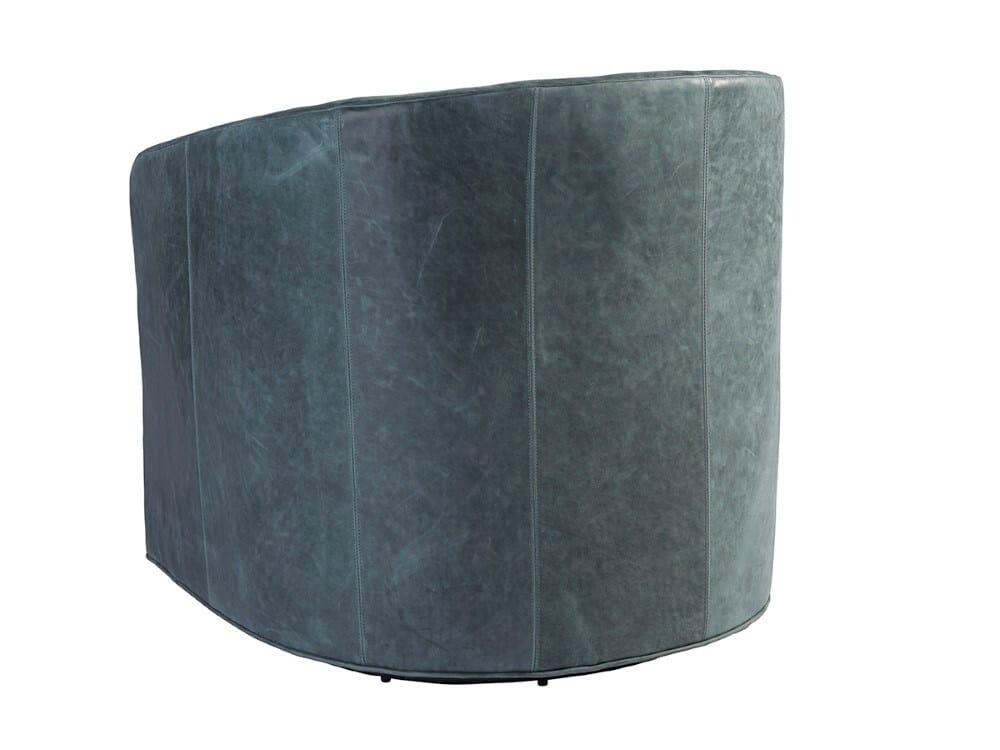 Tommy Bahama Home - Los Altos Colton Leather Swivel Chair in Smoke Gray - 01-7277-11SW-LL-40 veiw 3
