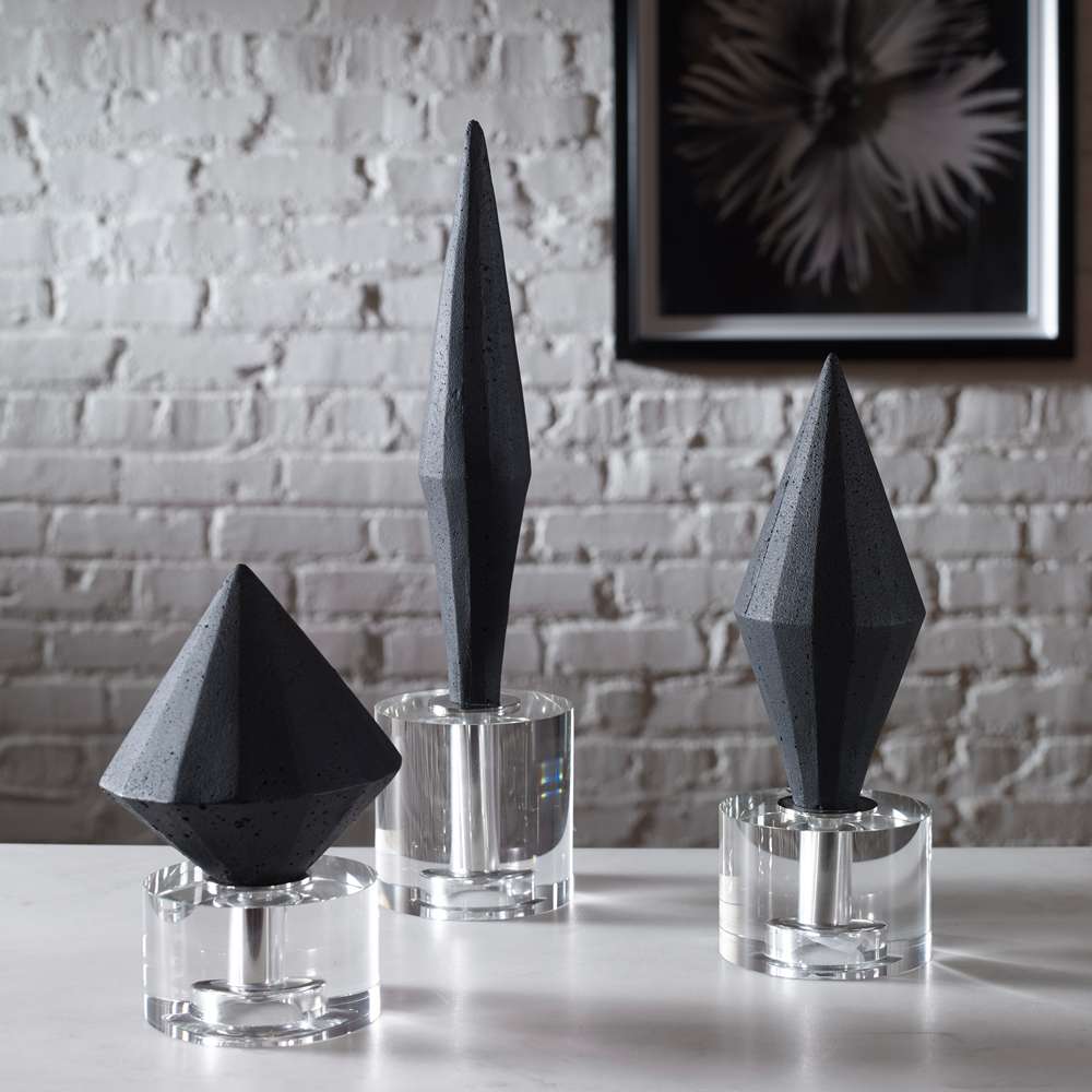 Uttermost - Alize Black Sculptures, (Set of 3) - 17916 veiw 4