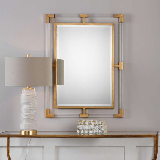 Uttermost - Balkan Modern Gold Wall Mirror - 09124 veiw 2