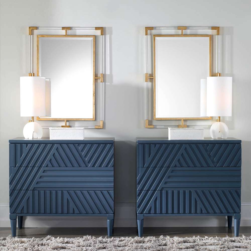 Uttermost - Balkan Modern Gold Wall Mirror - 09124 veiw 3