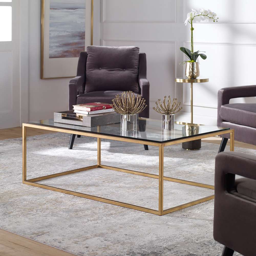 Uttermost - Bravura Gold Coffee Table - 25195 veiw 4