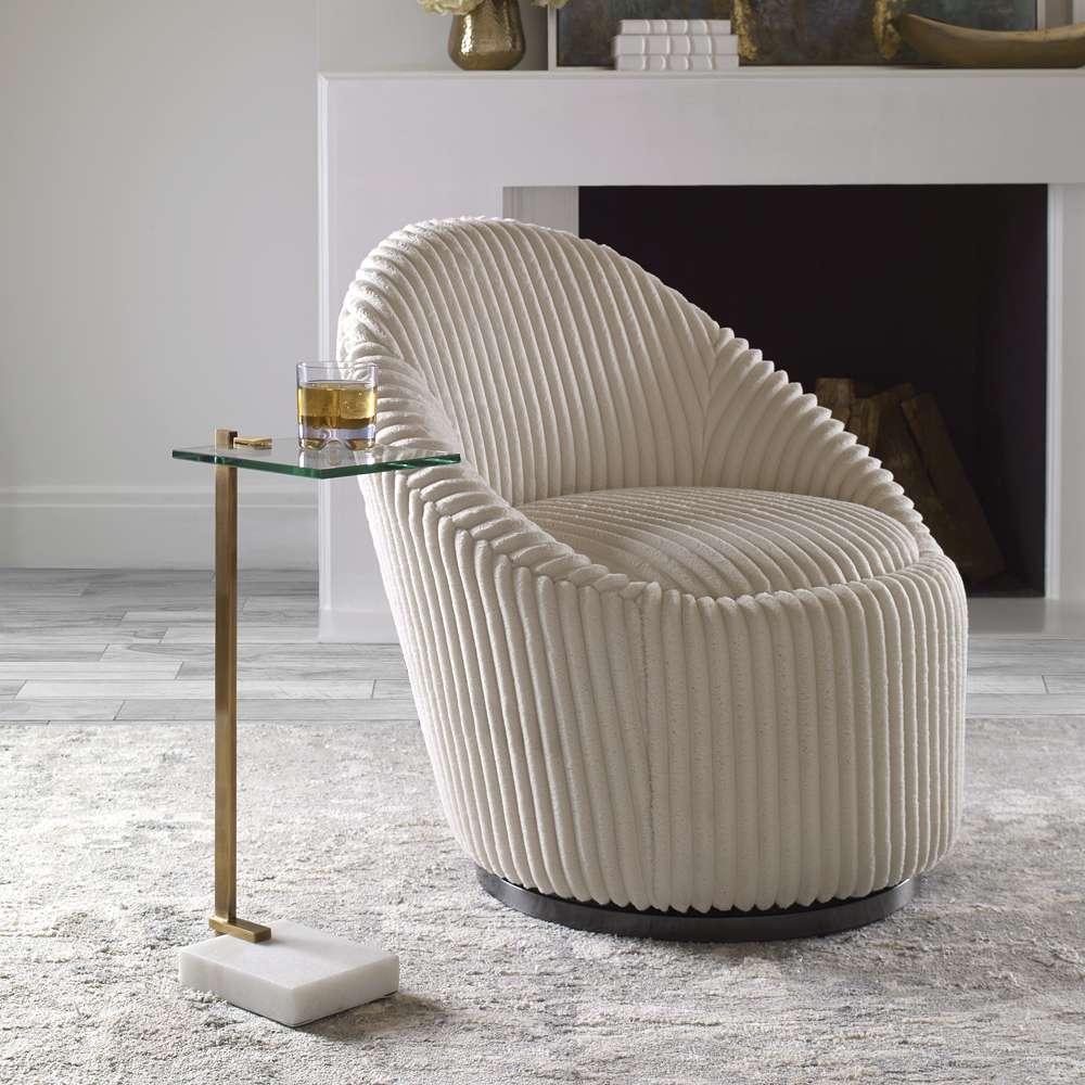 Uttermost - Butler Brass Accent Table - 25136 veiw 4