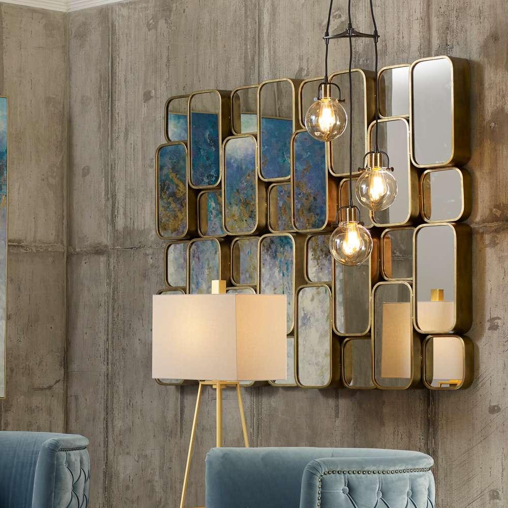 Uttermost - Canute Modern Gold Mirror - 09437 veiw 4