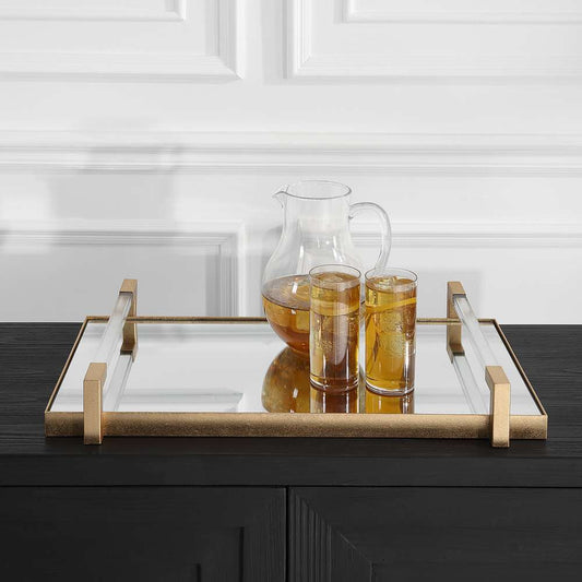 Uttermost - Deki Gold Mirrored Tray - 18083 veiw 2