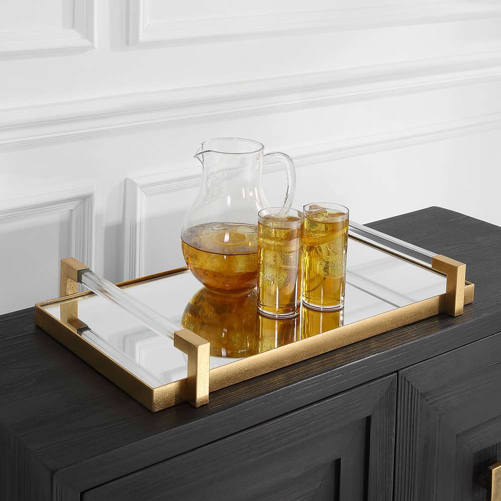 Uttermost - Deki Gold Mirrored Tray - 18083 veiw 4