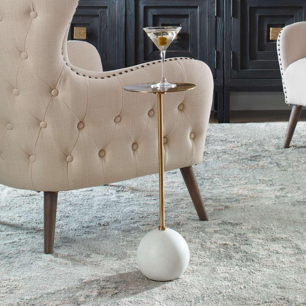 Uttermost - Gimlet White Drink Table - 25216 veiw 4