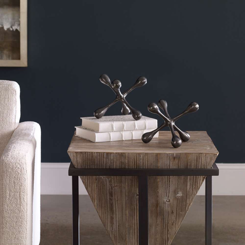 Uttermost - Harlan Black Nickel Objects (Set of 2) - 17690 veiw 3