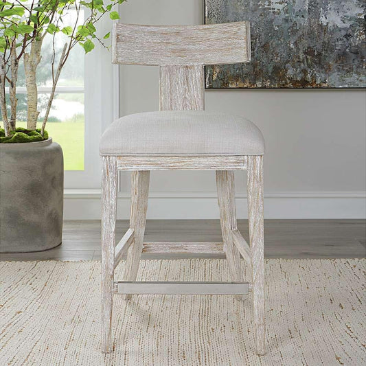 Uttermost - Idris White Counter Stool - 23693 veiw 2