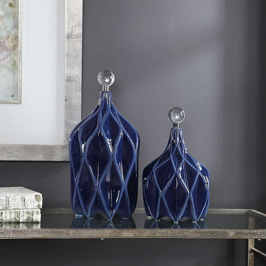 Uttermost - Klara Geometric Bottles (Set of 2) - 17526 veiw 2