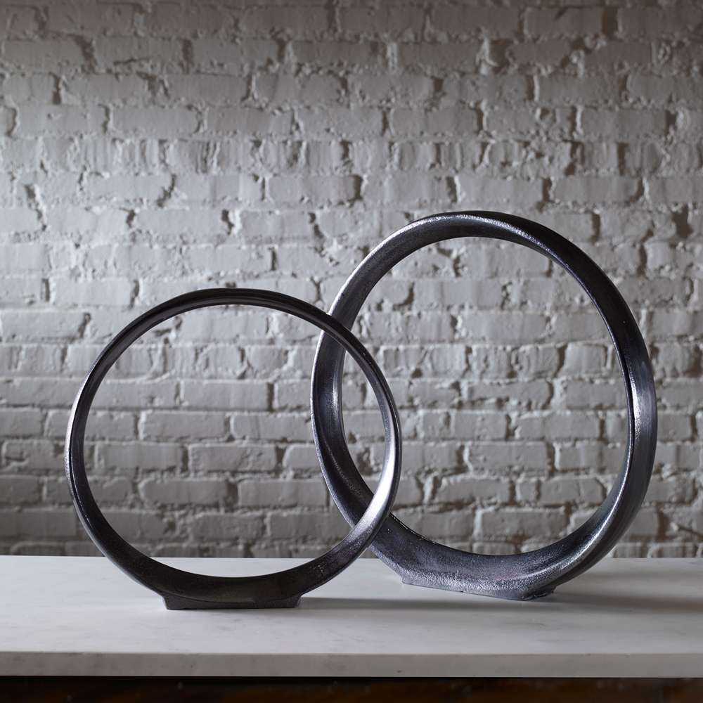 Uttermost - Orbits Black Ring Sculptures (Set of 2) - 17913 veiw 4