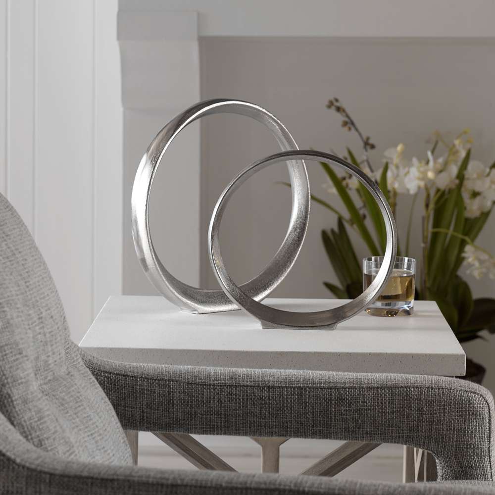 Uttermost - Orbits Nickel Ring Sculptures (Set of 2) - 17985 veiw 4