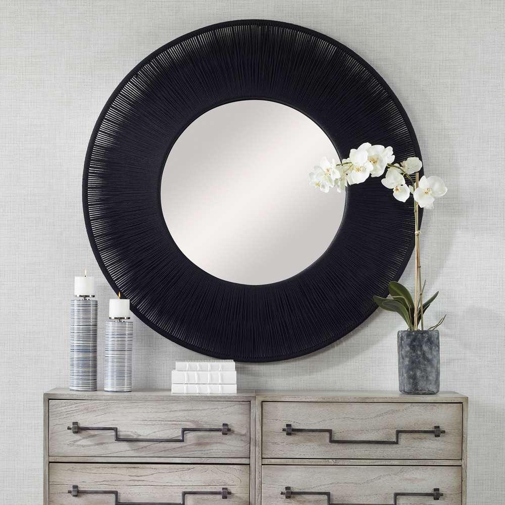 Uttermost - Sailors Knot Black Round Mirror - 09823 veiw 4