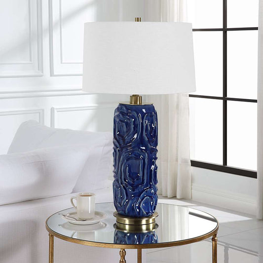 Uttermost - Zade Blue Table Lamp - 30221-1 veiw 2