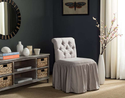 Safavieh - Allie Vanity Chair - Taupe - MCR4201A veiw 2
