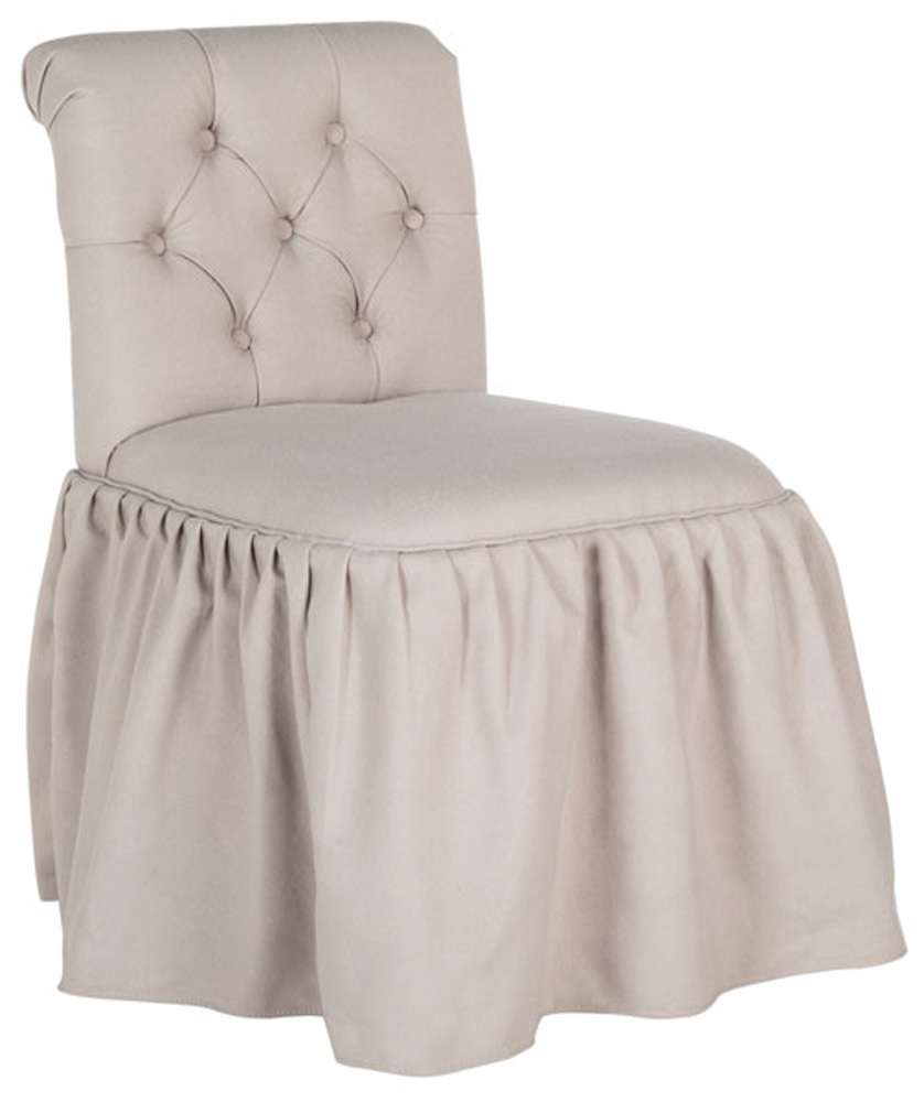 Safavieh - Allie Vanity Chair - Taupe - MCR4201A veiw 3