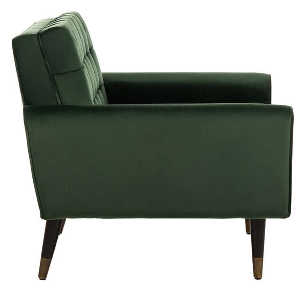 Safavieh - Amaris Tufted Accent Chair - Forest Green - Black - ACH4503D veiw 4