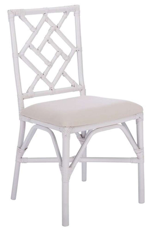Safavieh - Bhumi Accent Chair W/ Cushion - White - White (Set of 2) - ACH6509A-SET2 veiw 2