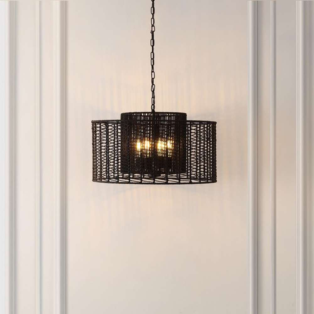 Safavieh - Brynora 4 Lt 25in Pendant - Black - PND4190B veiw 2