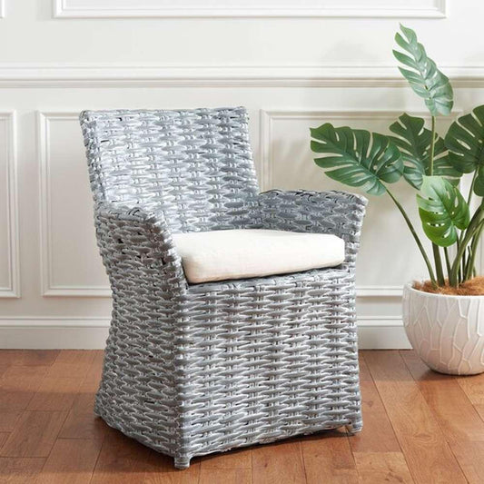 Safavieh - Cabana Arm Chair - White - Grey White Wash - FOX6500A veiw 2