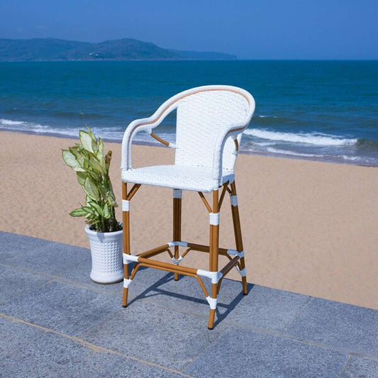 Safavieh - California Barstool W Arms - White - PAT7535C veiw 2
