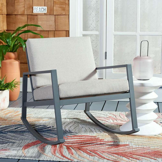 Safavieh - Cantor Rocking Chair - Grey - Light Grey - PAT7727B veiw 2