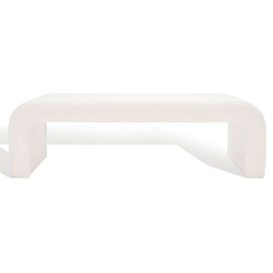 Safavieh - Caralynn Upholstered Bench - White - SFV5027C veiw 2