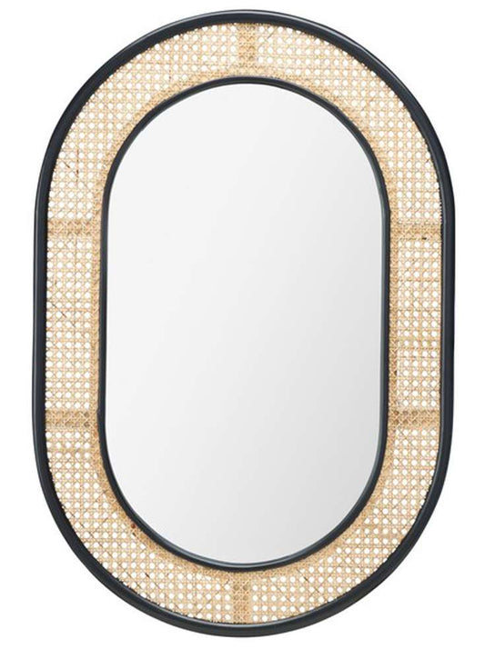 Safavieh - Cayce 24in Mirror - Black - Natural - MRR2020A veiw 2