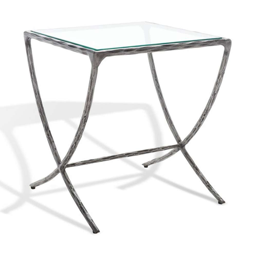 Safavieh - Debbie Square Metal Accent Table - Silver - SFV9523B veiw 4