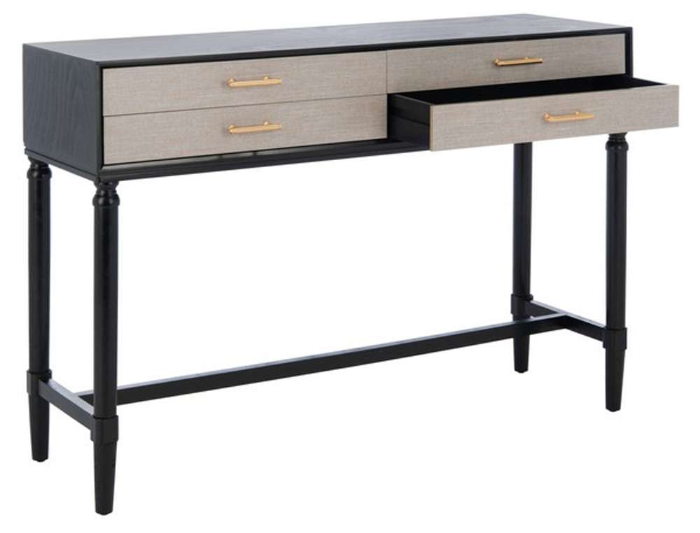 Safavieh - Estella 4Drw Console Table - Black - CNS5732B veiw 4